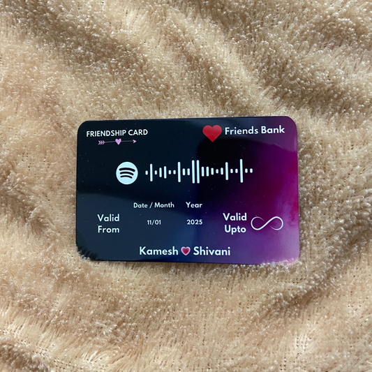 Customized Friend Card Metal - Premium